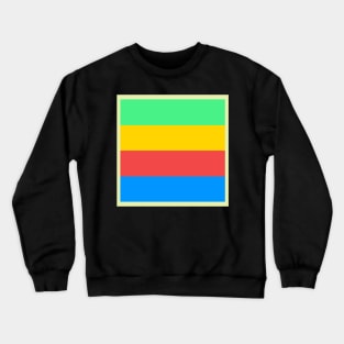 abstract retro stripe pattern Crewneck Sweatshirt